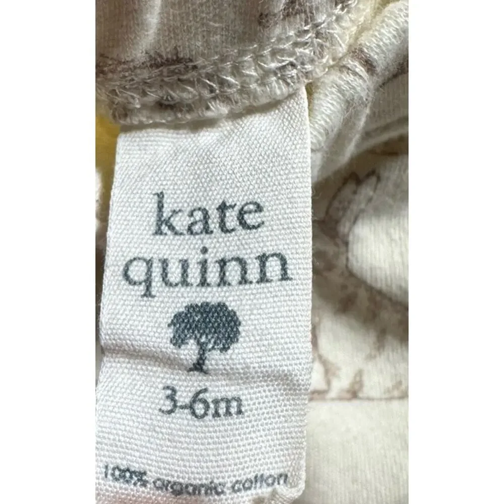 Kate Quinn Baby 3-6M Bunny Rabbit Print Harem Pants Organic Cotton Neutral